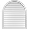 Ekena Millwork Round Top Surface Mount PVC Gable Vent w/ 2"W x 1-1/2"P Brickmould Frame, 34"W x 40"H GVPRT34X4002SN - alternate 1